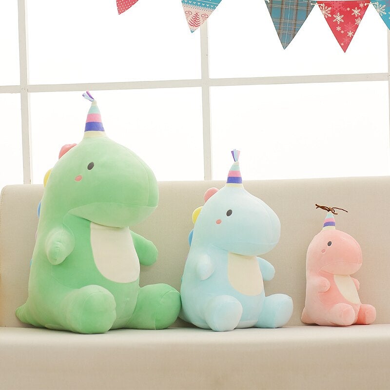 Party Dinosaur Plushies - Kawaiies - Adorable - Cute - Plushies - Plush - Kawaii