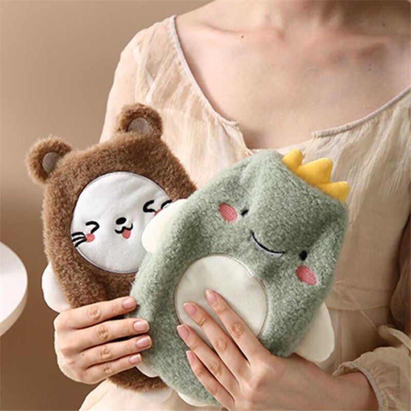 Pastel Animal Friends Portable Hot Water Bottle - Kawaiies - Adorable - Cute - Plushies - Plush - Kawaii