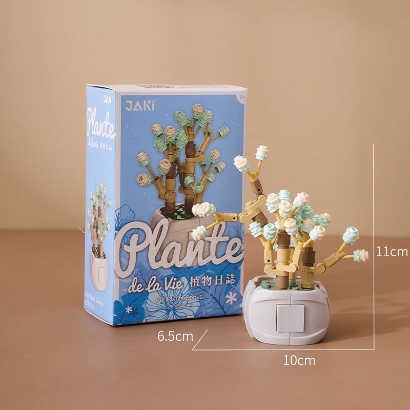 Pastel Flower Succulent Building Block Collection - Kawaiies - Adorable - Cute - Plushies - Plush - Kawaii