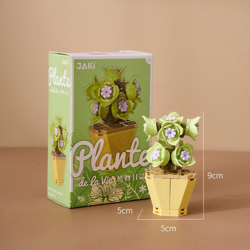 Pastel Flower Succulent Building Block Collection - Kawaiies - Adorable - Cute - Plushies - Plush - Kawaii