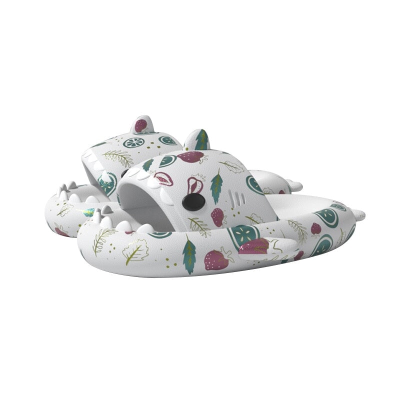 Patterened Shark Open-toe Slippers Collection - Kawaiies - Adorable - Cute - Plushies - Plush - Kawaii