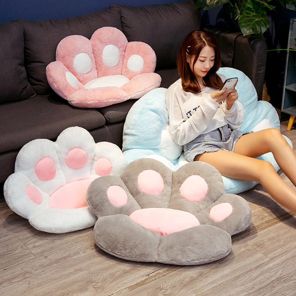 Kawaii Cute Pastel Paw Seat Cushions - Kawaiies - Adorable - Cute - Plushies - Plush - Kawaii