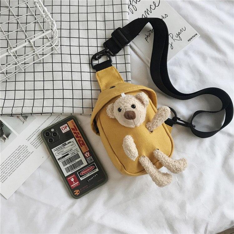 Peaking Bear Crossbody Bag - Kawaiies - Adorable - Cute - Plushies - Plush - Kawaii