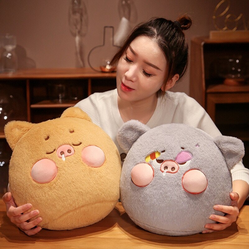 Perky Pigs Ball Plushie - Kawaiies - Adorable - Cute - Plushies - Plush - Kawaii