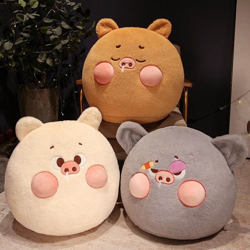 Perky Pigs Ball Plushie - Kawaiies - Adorable - Cute - Plushies - Plush - Kawaii