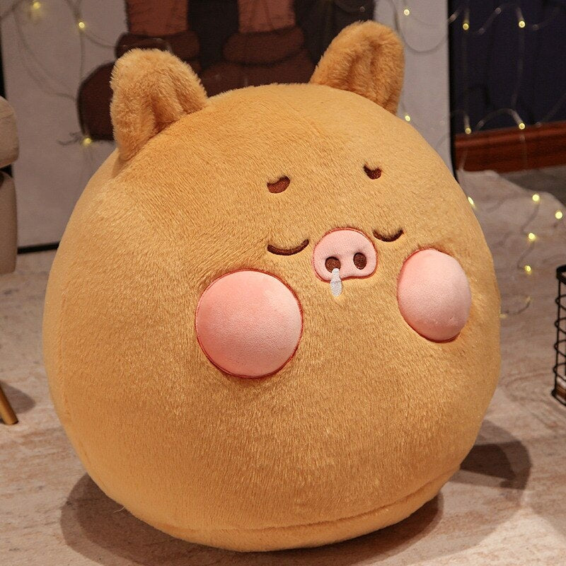 Perky Pigs Ball Plushie - Kawaiies - Adorable - Cute - Plushies - Plush - Kawaii