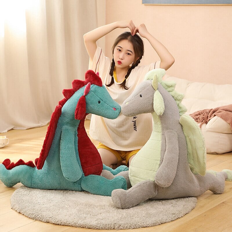 kawaiies-softtoys-plushies-kawaii-plush-Pete and Mira the Mighty Sitting Dragon Plushie | NEW Soft toy 