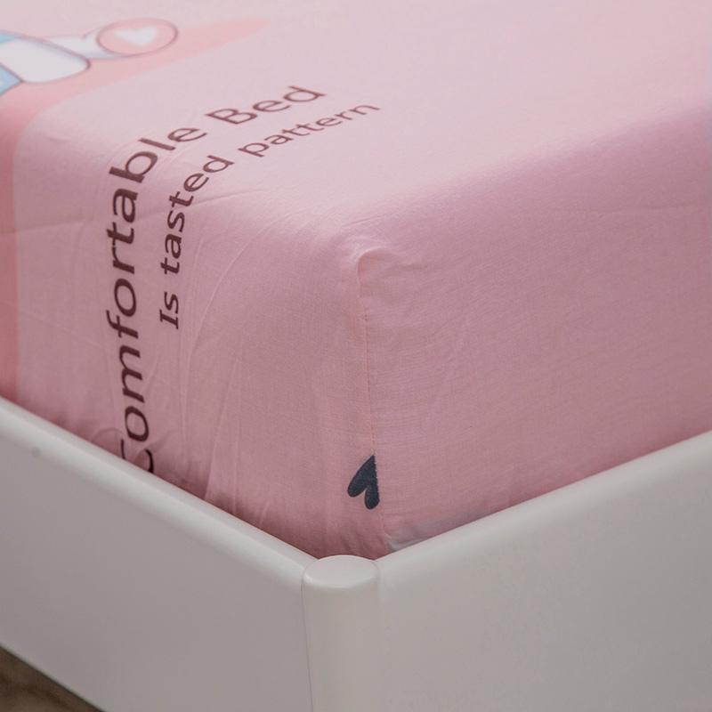 Pink Princess Bunny Fitted Bedsheet - Kawaiies - Adorable - Cute - Plushies - Plush - Kawaii