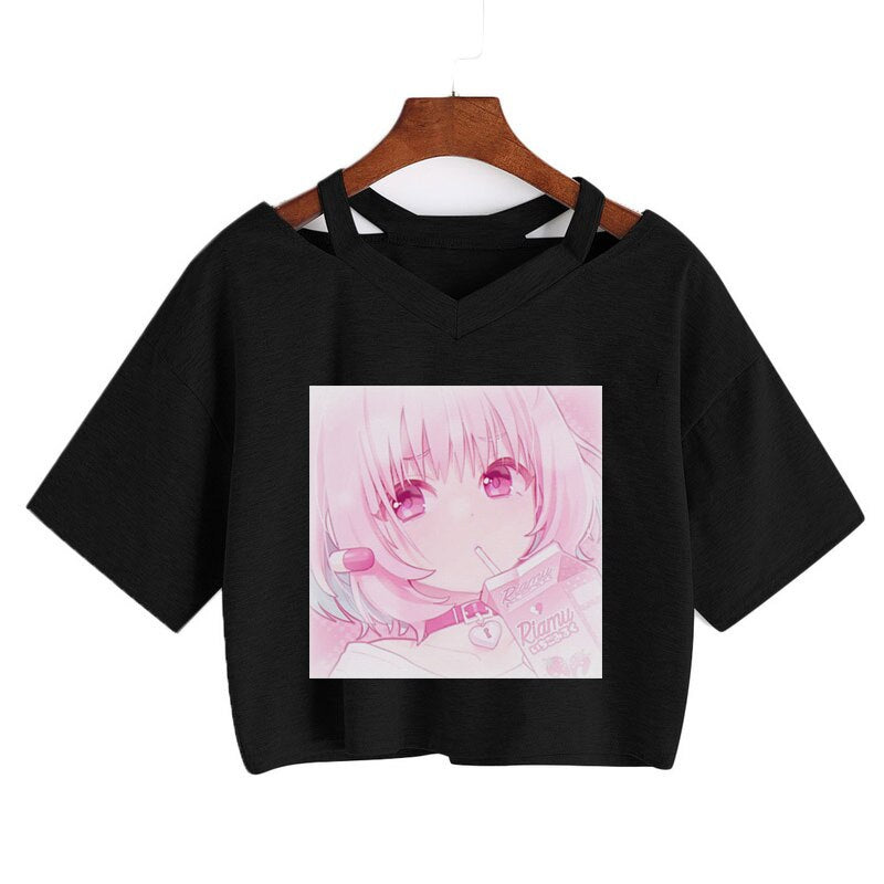 Japanese E Girl Anime T-Shirt - UrbanWearOutsiders
