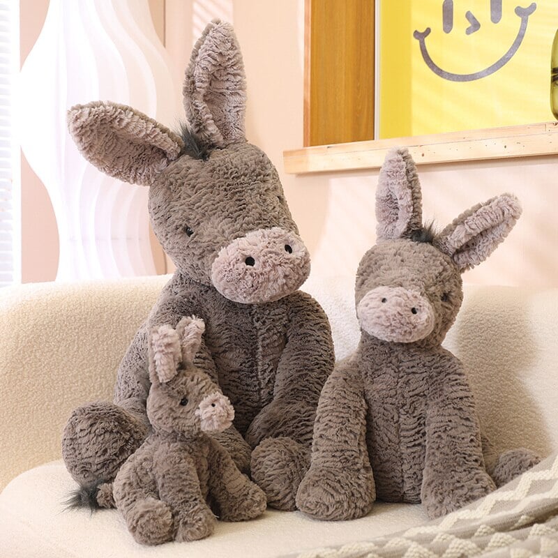 Pixie the Fluffy Donkey Plushie - Kawaiies - Adorable - Cute - Plushies - Plush - Kawaii