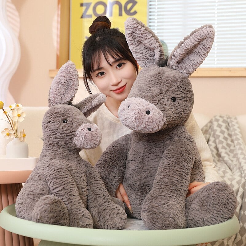 Pixie the Fluffy Donkey Plushie - Kawaiies - Adorable - Cute - Plushies - Plush - Kawaii