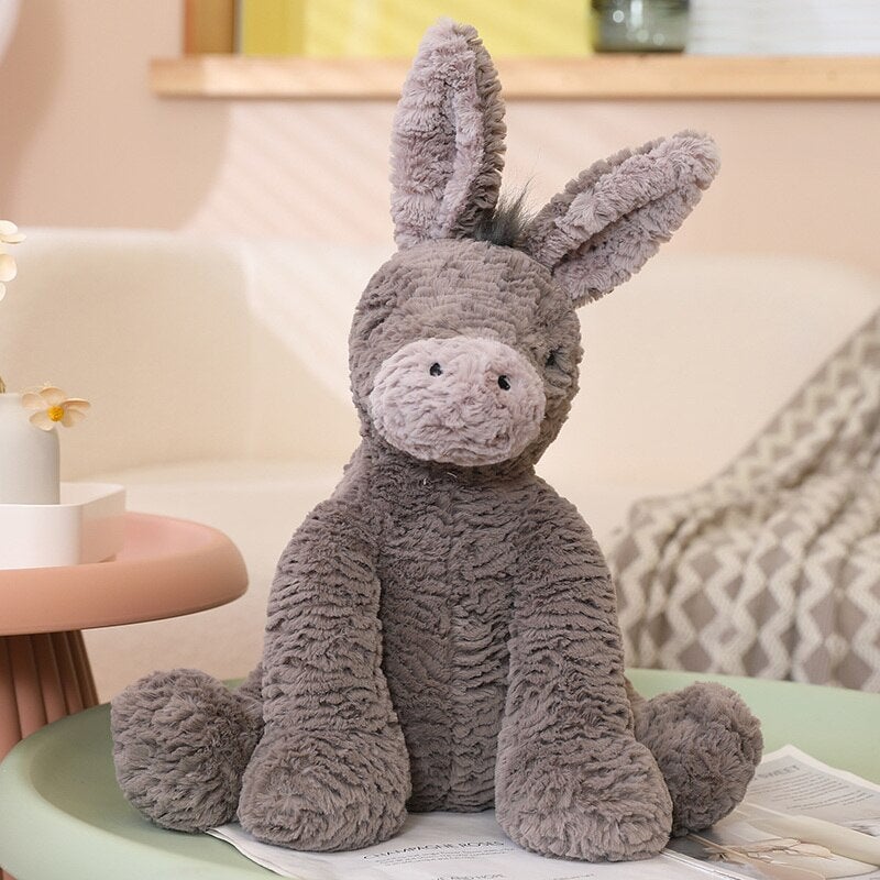 Pixie the Fluffy Donkey Plushie - Kawaiies - Adorable - Cute - Plushies - Plush - Kawaii