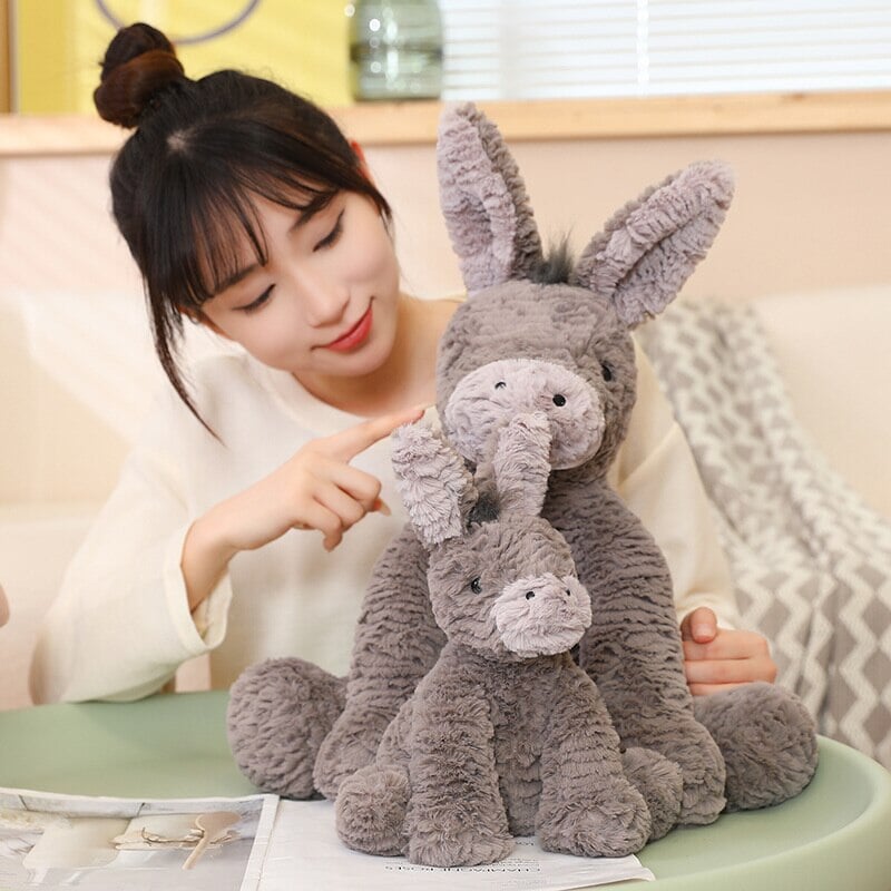 Pixie the Fluffy Donkey Plushie - Kawaiies - Adorable - Cute - Plushies - Plush - Kawaii