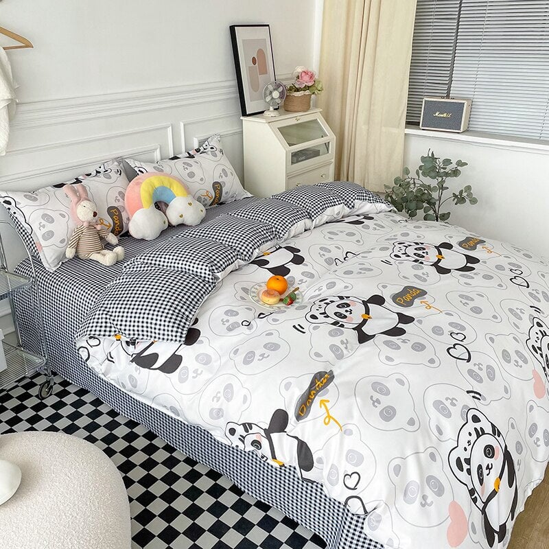Playful Panda Bedding Set - Kawaiies - Adorable - Cute - Plushies - Plush - Kawaii