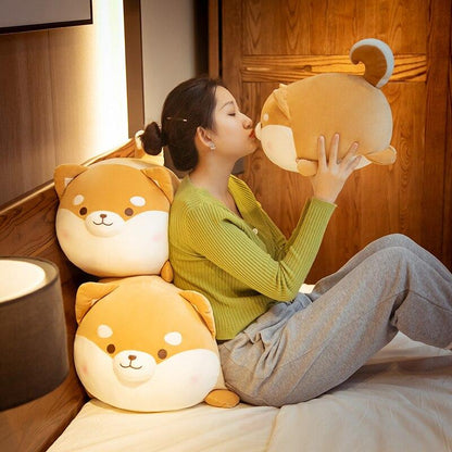 Plumpy Blushing Shiba - Kawaiies - Adorable - Cute - Plushies - Plush - Kawaii