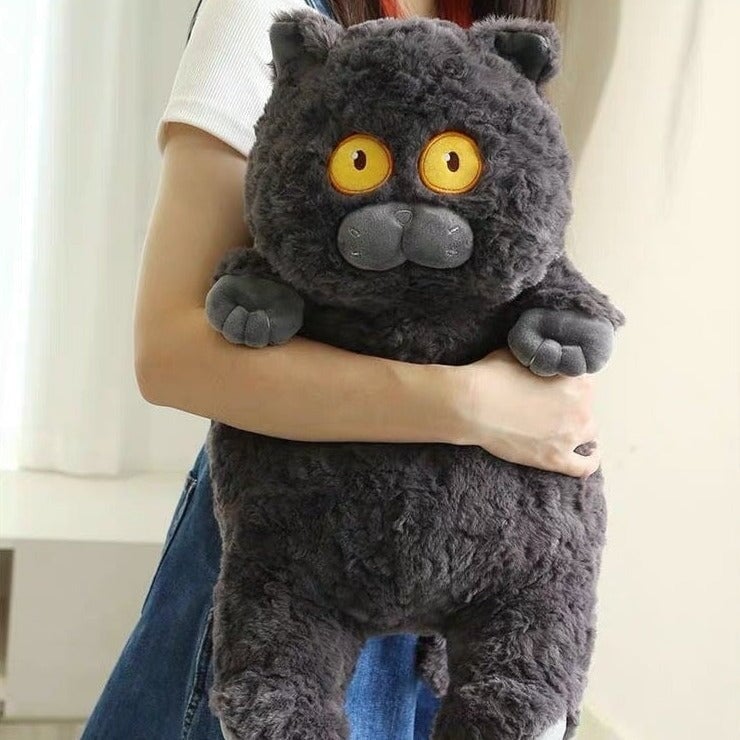 kawaiies-softtoys-plushies-kawaii-plush-Poe & Friends Cat Family Plushies | NEW Soft toy Black (Poe) 40cm 