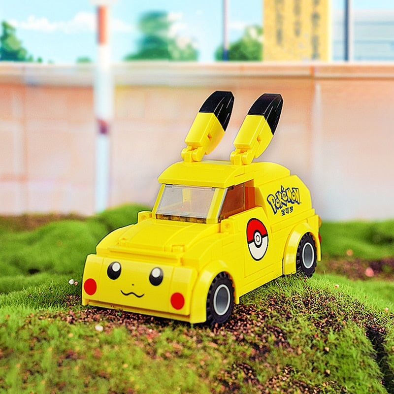 Pokemon Pikachu Exclusive Cute Cars Building Blocks - Kawaiies - Adorable - Cute - Plushies - Plush - Kawaii