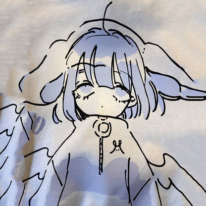 Purple Anime Angel Women's Sweatshirt - Kawaiies - Adorable - Cute - Plushies - Plush - Kawaii
