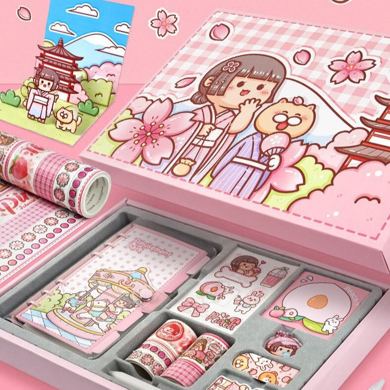 Rainbow Best Friends Travelling Journal Set - Kawaiies - Adorable - Cute - Plushies - Plush - Kawaii