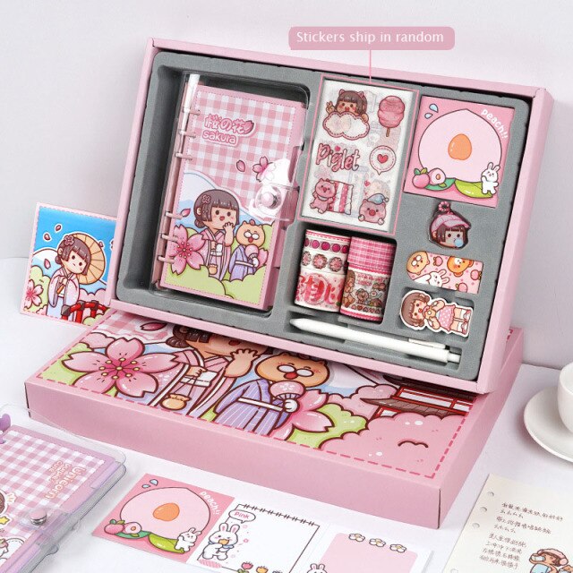 Mini Peach Journal Set