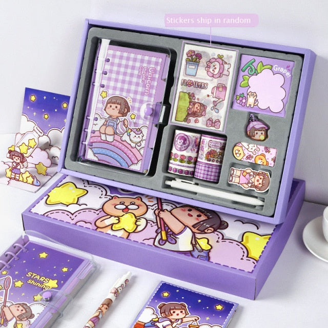 Rainbow Best Friends Travelling Journal Set - Kawaiies - Adorable - Cute - Plushies - Plush - Kawaii