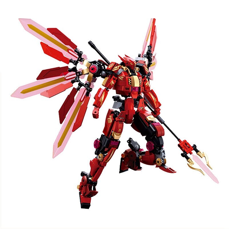 Red Beetle Goku Saberbot Building Blocks - Kawaiies - Adorable - Cute - Plushies - Plush - Kawaii
