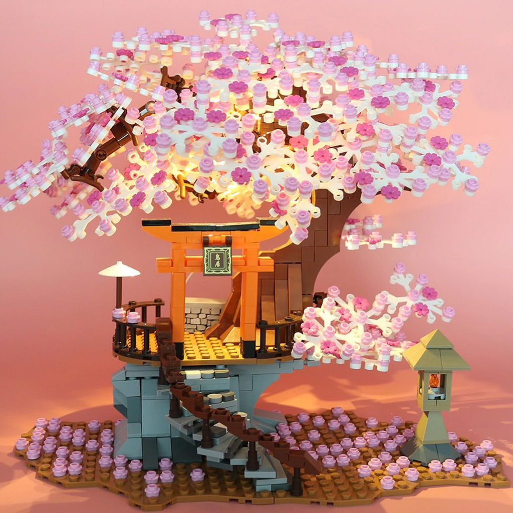 Romantic Light Up Japanese Cherry Blossom Tree Building Sets Special