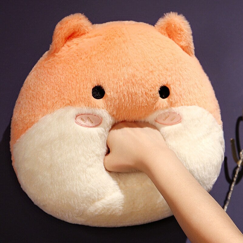 Round Cat Bunny Fox Pillow Plushie Collection - Kawaiies - Adorable - Cute - Plushies - Plush - Kawaii