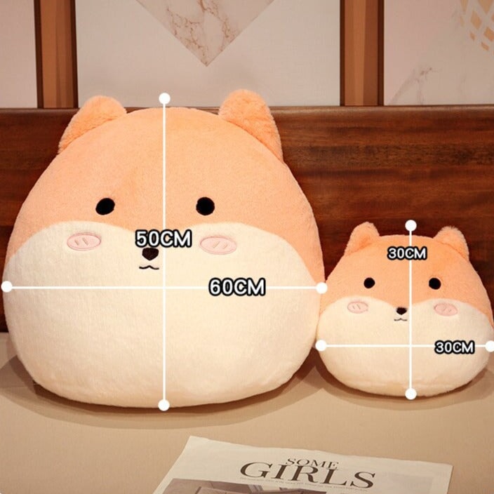 Round Cat Bunny Fox Pillow Plushie Collection - Kawaiies - Adorable - Cute - Plushies - Plush - Kawaii