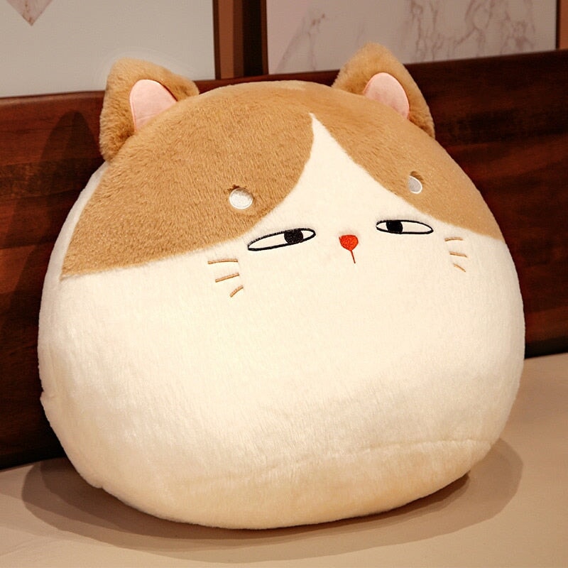 Round Cat Bunny Fox Pillow Plushie Collection - Kawaiies - Adorable - Cute - Plushies - Plush - Kawaii