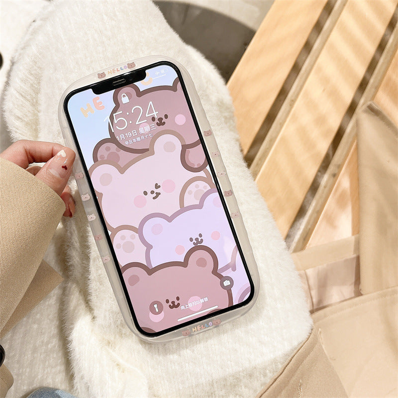 Round Cute Cheese Bear Shiba Inu iPhone Case - Kawaiies - Adorable - Cute - Plushies - Plush - Kawaii
