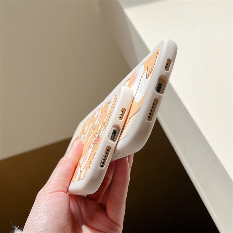 Round Cute Cheese Bear Shiba Inu iPhone Case - Kawaiies - Adorable - Cute - Plushies - Plush - Kawaii