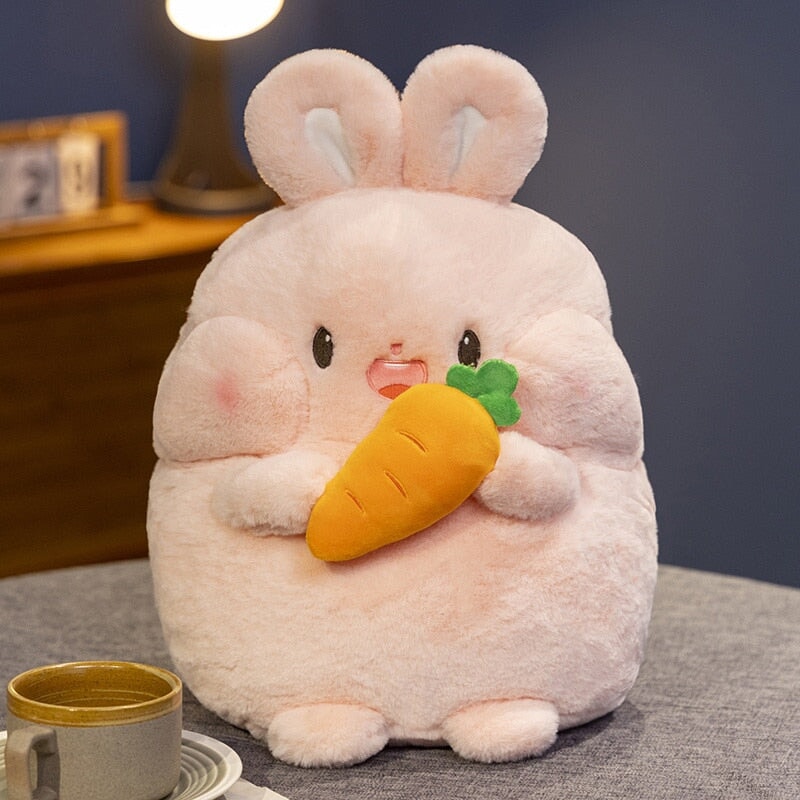 kawaiies-softtoys-plushies-kawaii-plush-Round Fluffy Chonky Squad Plushies | NEW Soft toy Pink Bunny 25cm 