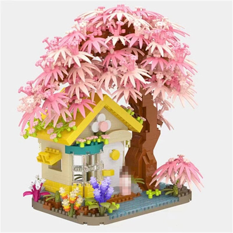 Sakura Cottage Micro Building Set - Kawaiies - Adorable - Cute - Plushies - Plush - Kawaii