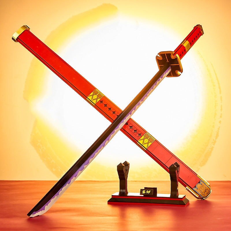kawaiies-softtoys-plushies-kawaii-plush-Sandai Kitetsu Cursed Sword and Stand Building Blocks Build it 