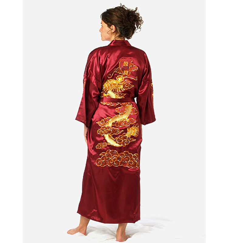 Supersoft Textured Kimono Dressing Gown