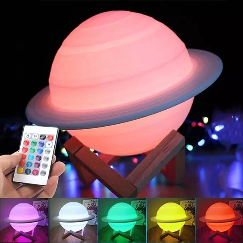 Saturn Table Lamp - Kawaiies - Adorable - Cute - Plushies - Plush - Kawaii