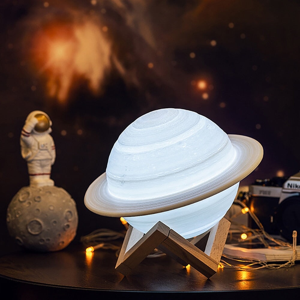 Saturn Table Lamp - Kawaiies - Adorable - Cute - Plushies - Plush - Kawaii