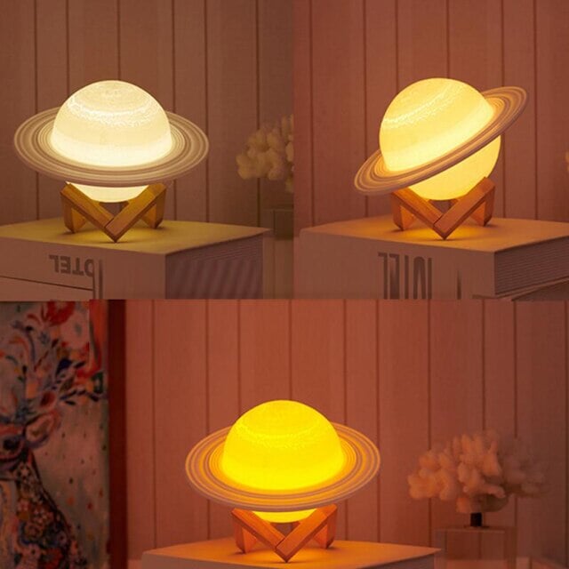 Saturn Table Lamp - Kawaiies - Adorable - Cute - Plushies - Plush - Kawaii