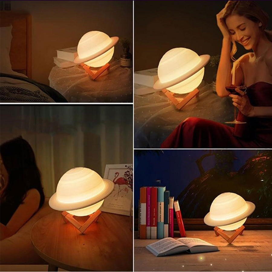 Saturn Table Lamp - Kawaiies - Adorable - Cute - Plushies - Plush - Kawaii