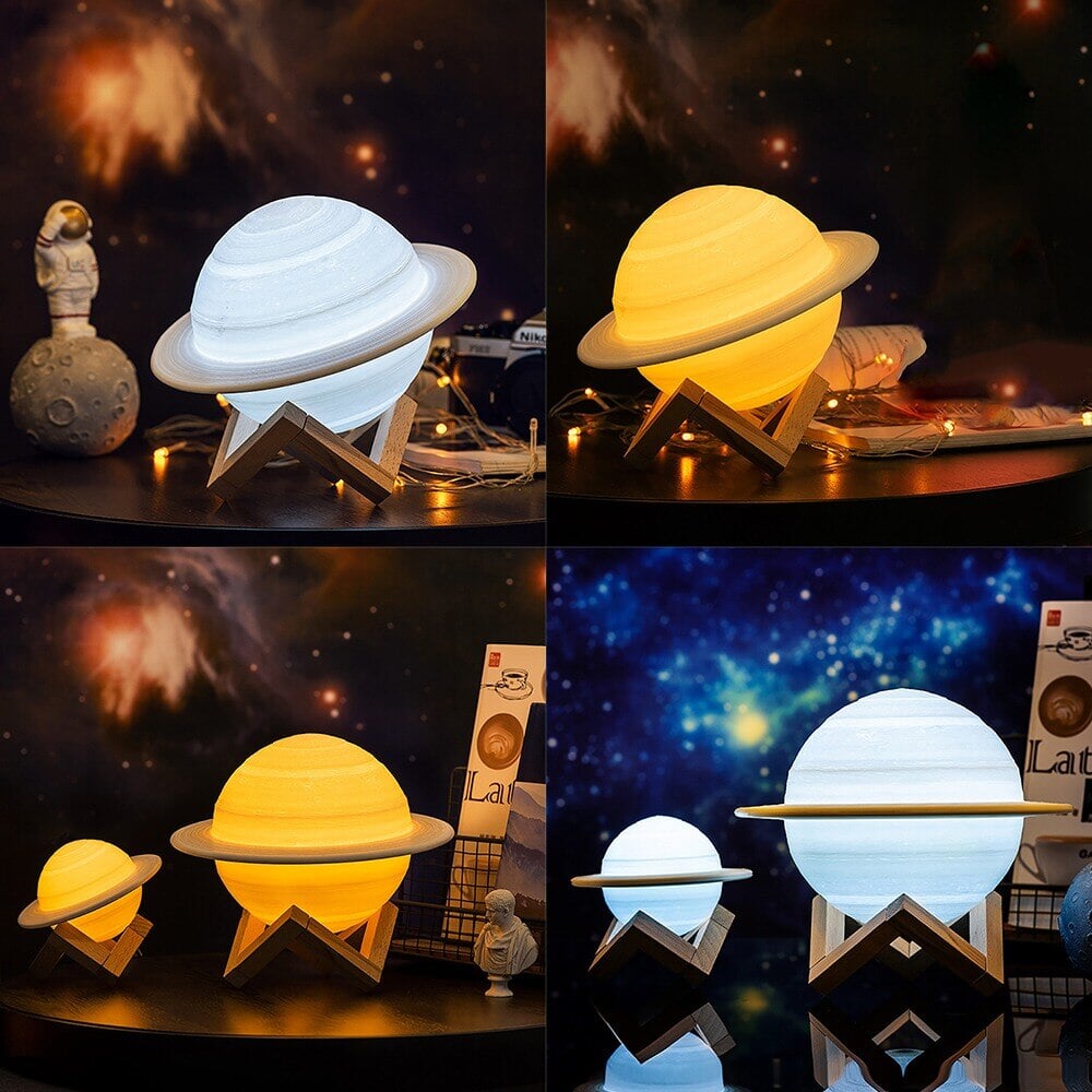 Saturn Table Lamp - Kawaiies - Adorable - Cute - Plushies - Plush - Kawaii