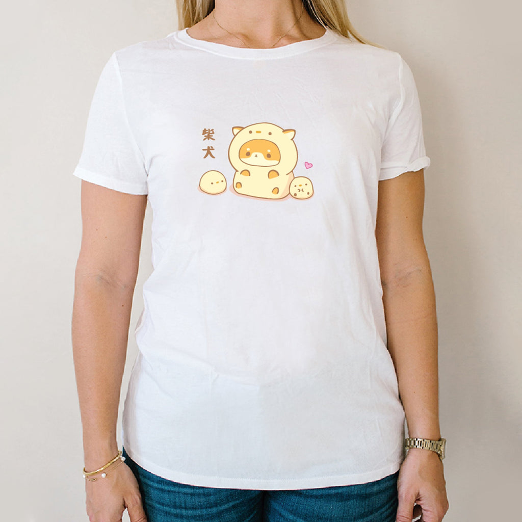 Shiba Inu Chick Cosplay Unisex Kawaiies Tee - Kawaiies - Adorable - Cute - Plushies - Plush - Kawaii