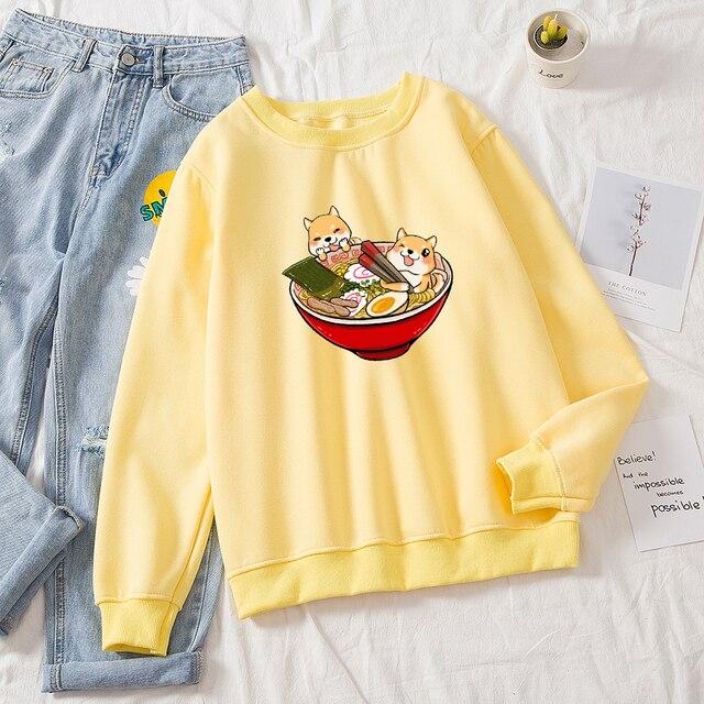 Shibas Bathing in Ramen Sweatshirt - Kawaiies - Adorable - Cute - Plushies - Plush - Kawaii