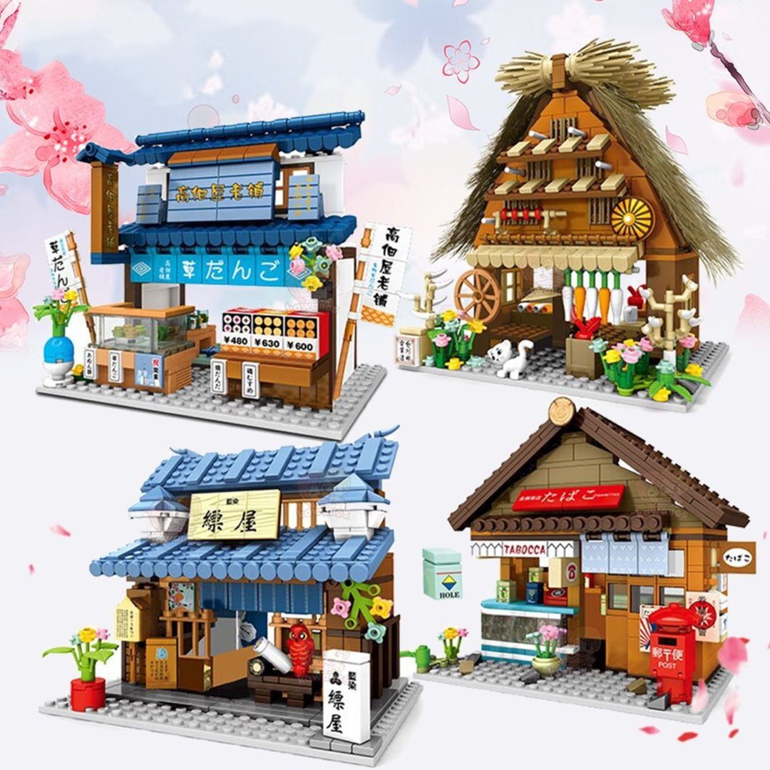 Shirakawa-go Dori Street Japanese Stores Building Sets - Limited Stock –  Kawaiies