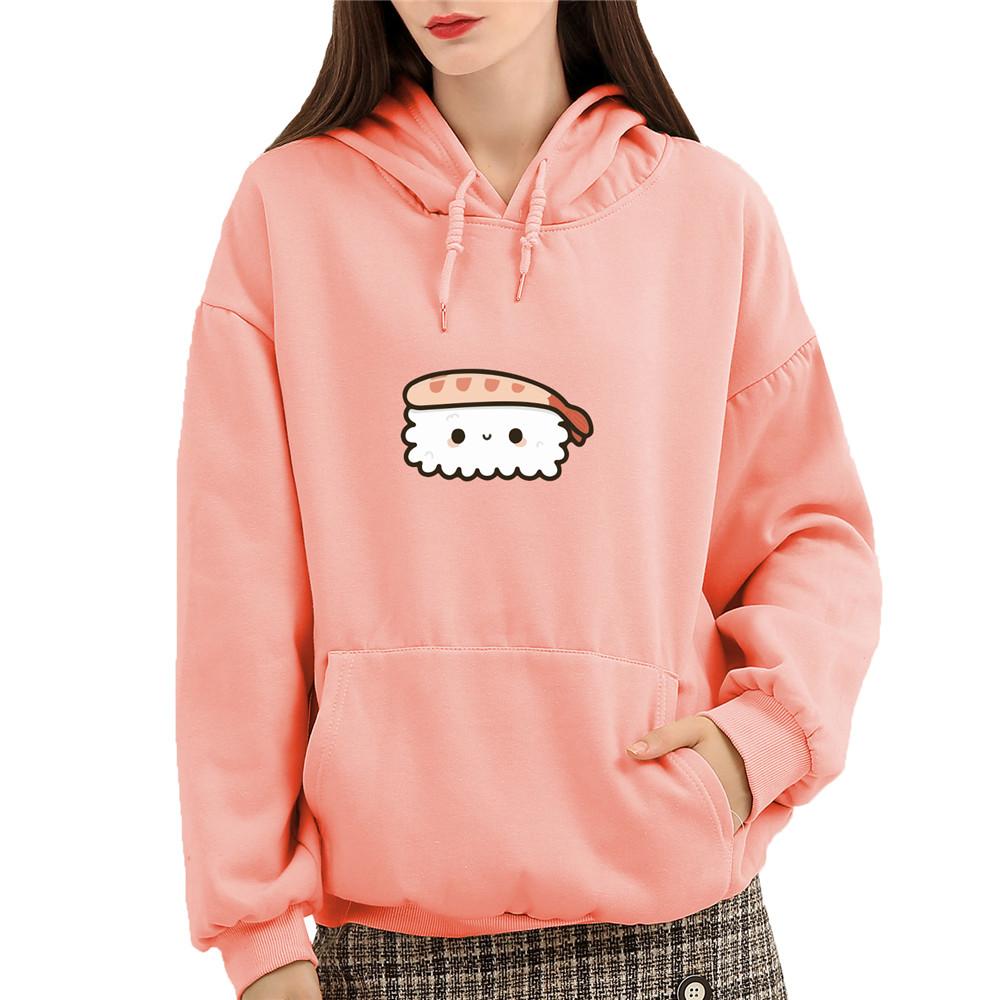 Shrimp Nigiri Sushi Part-Cotton Hoodie - Kawaiies - Adorable - Cute - Plushies - Plush - Kawaii