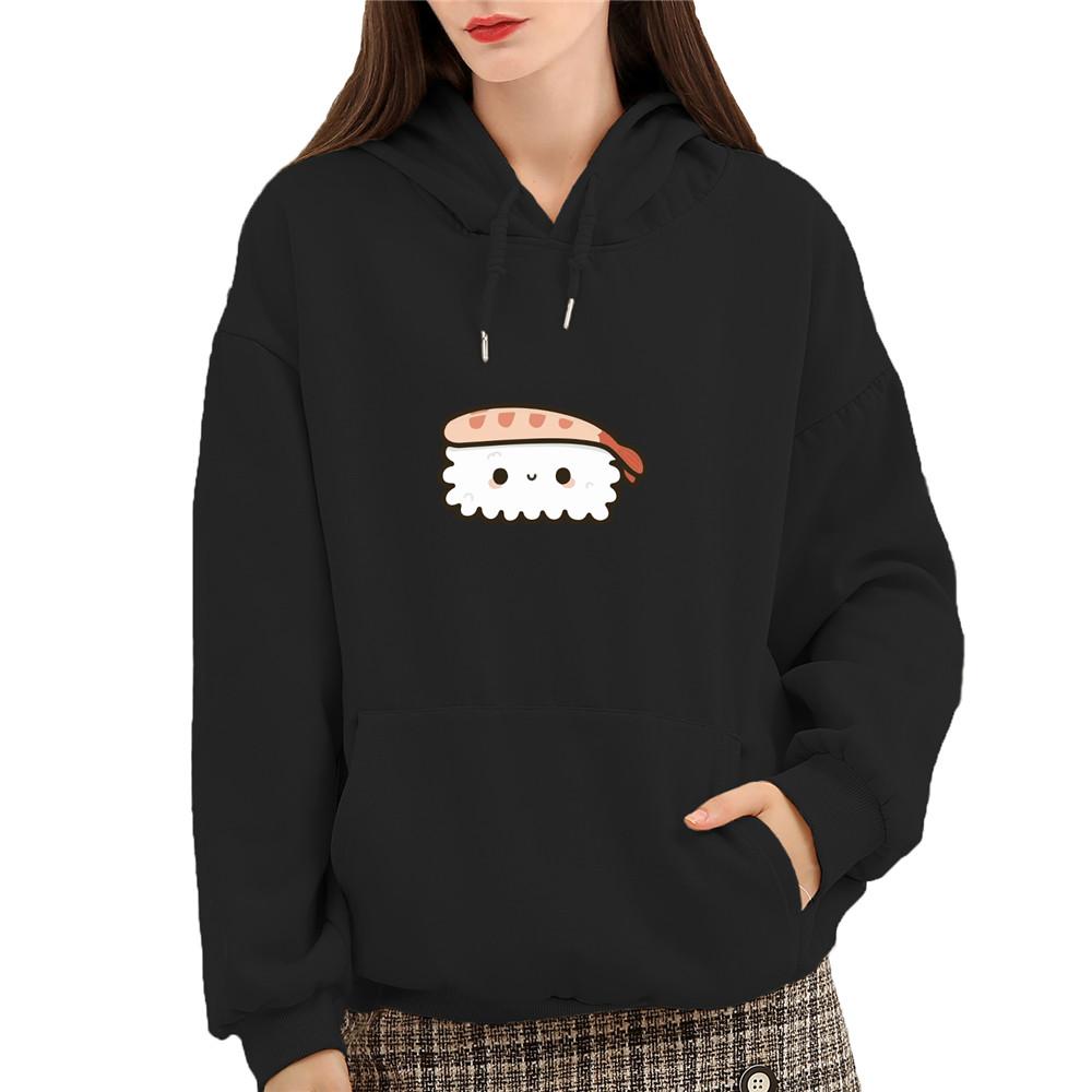 Shrimp Nigiri Sushi Part-Cotton Hoodie - Kawaiies - Adorable - Cute - Plushies - Plush - Kawaii
