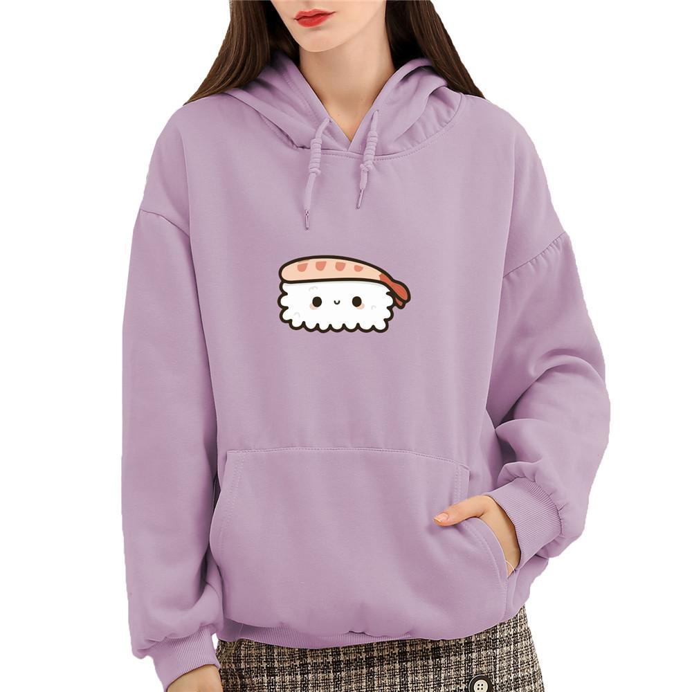 Shrimp Nigiri Sushi Part-Cotton Hoodie - Kawaiies - Adorable - Cute - Plushies - Plush - Kawaii