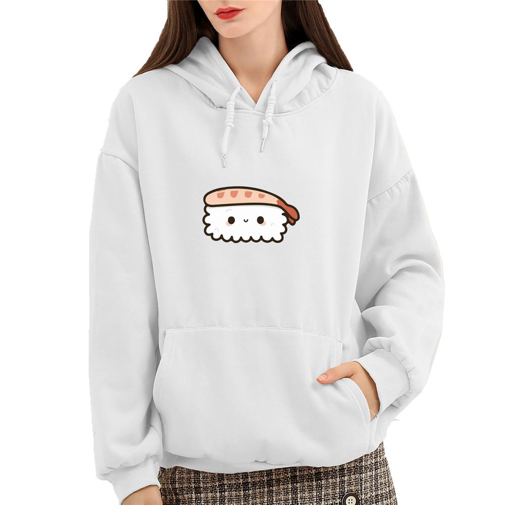 Shrimp Nigiri Sushi Part-Cotton Hoodie - Kawaiies - Adorable - Cute - Plushies - Plush - Kawaii