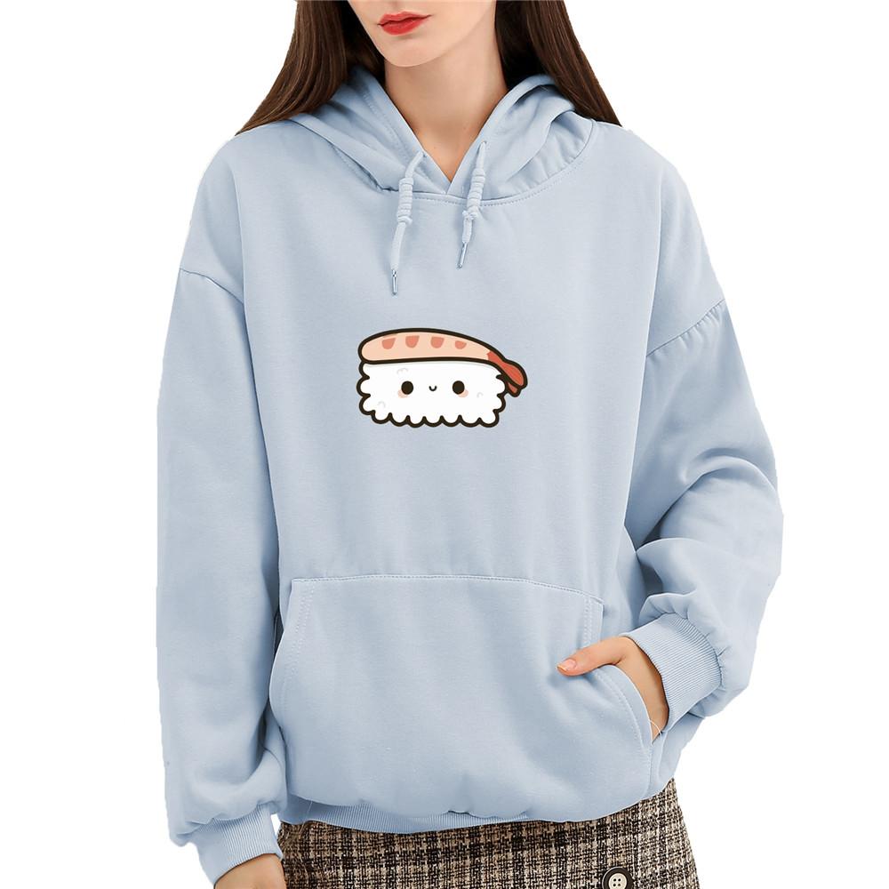 Shrimp Nigiri Sushi Part-Cotton Hoodie - Kawaiies - Adorable - Cute - Plushies - Plush - Kawaii