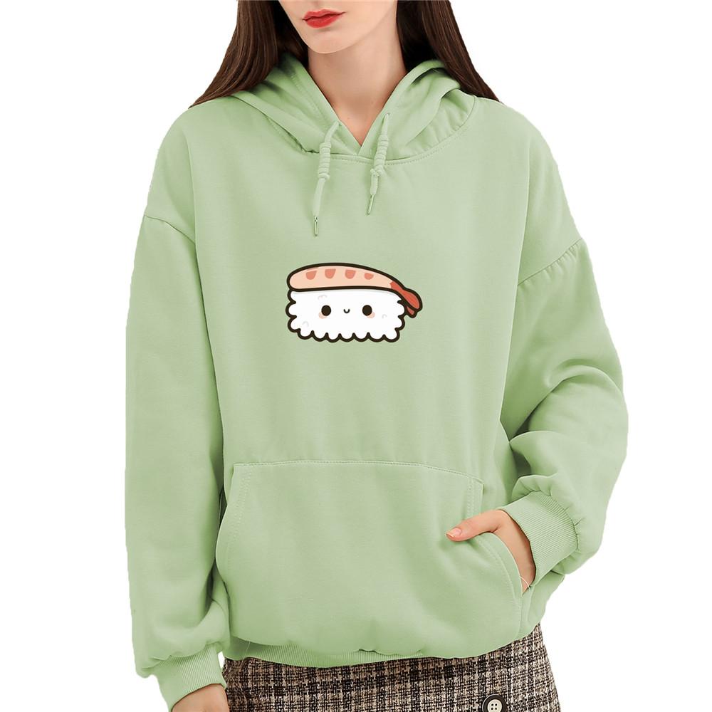Shrimp Nigiri Sushi Part-Cotton Hoodie - Kawaiies - Adorable - Cute - Plushies - Plush - Kawaii